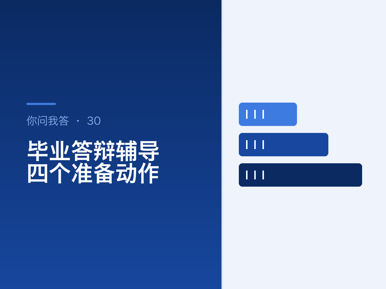 毕业论文答辩辅导：四个准备动作与常见追问